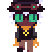 The "default" sprite of Cedric from OneShot.